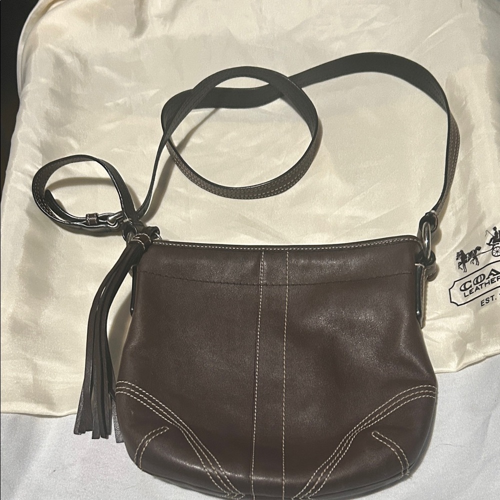 Coach Soho Brown Leather Crossbody Bag